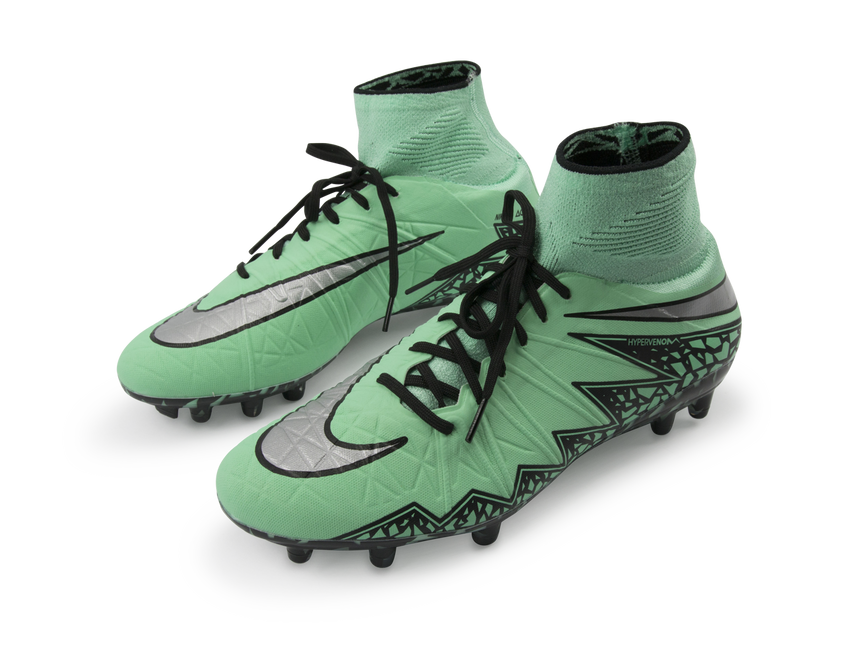 Nike Men's Hypervenom Phantom II FG Green Glow/Metallic Silver/Hyper Orange