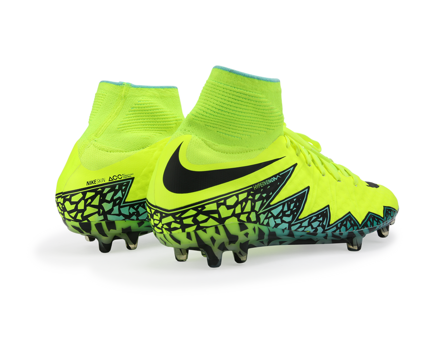 Nike Men's Hypervenom Phantom II FG Volt/Black Hyper/Turquoise Clear Jade