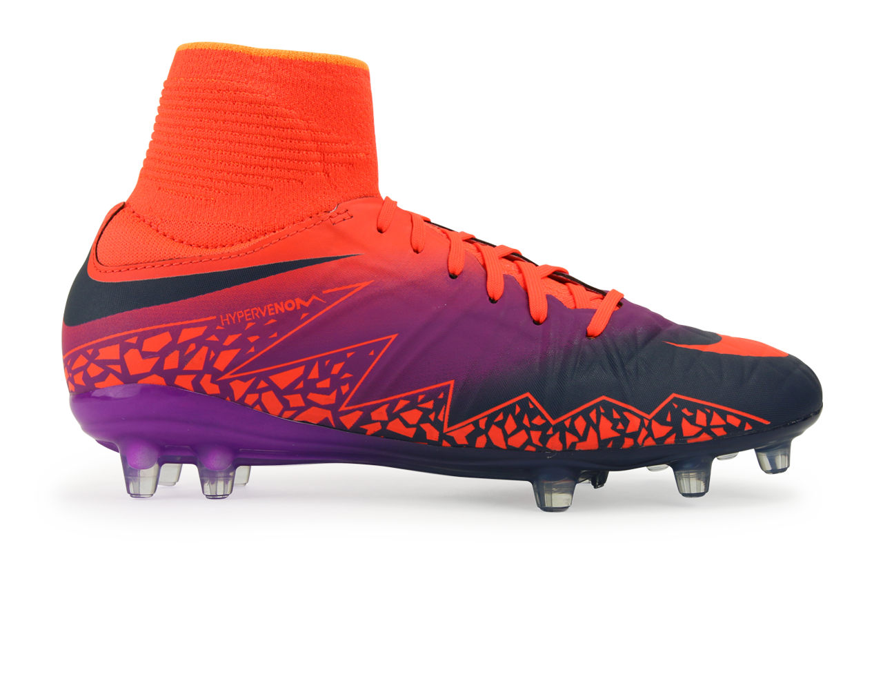 Nike Kids Hypervenom Phantom II FG Total Crimson/Obsidian/Vivid Purple