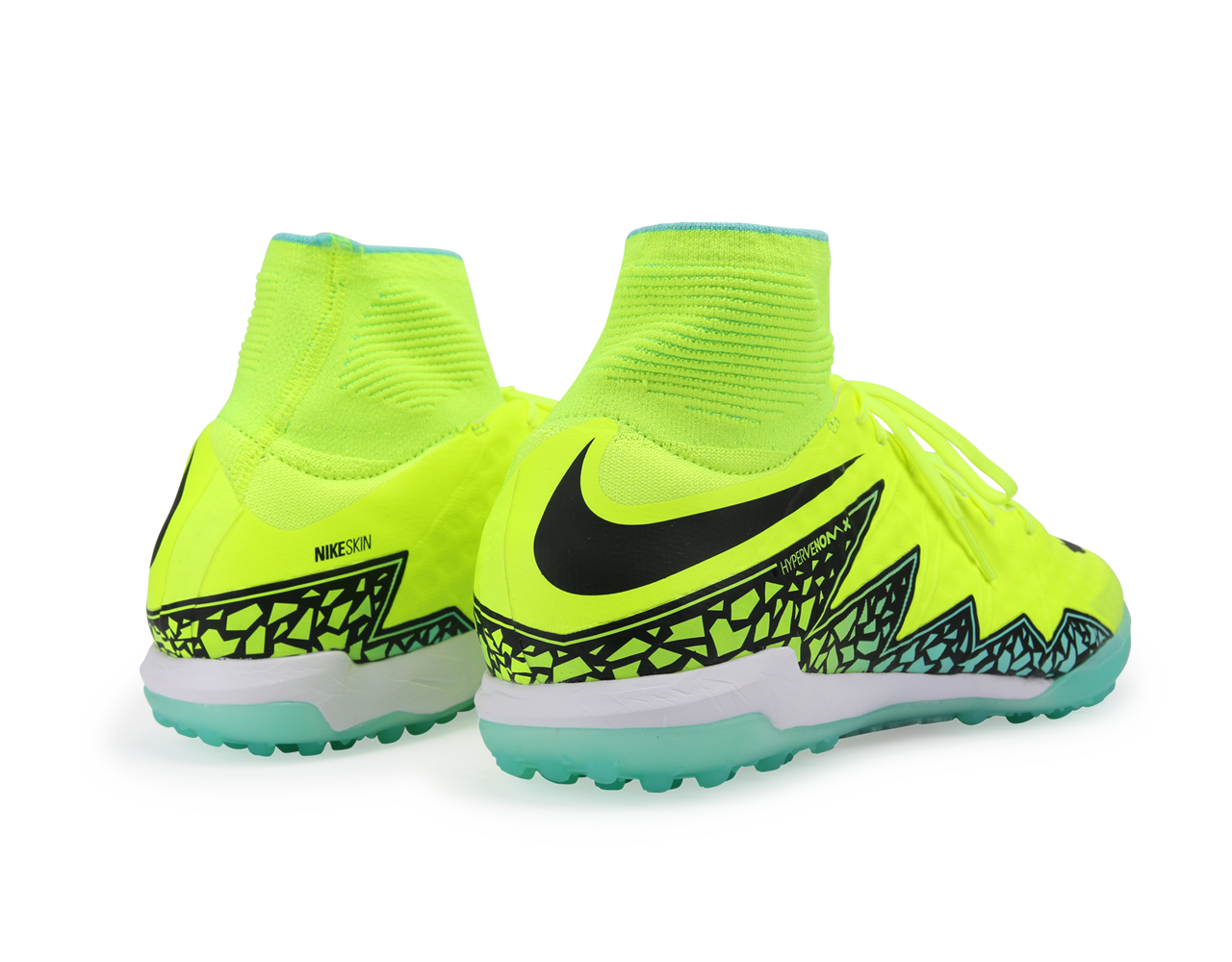 Nike Men's HypervenomX Proximo Turf Soccer Shoes Volt/Black/Black
