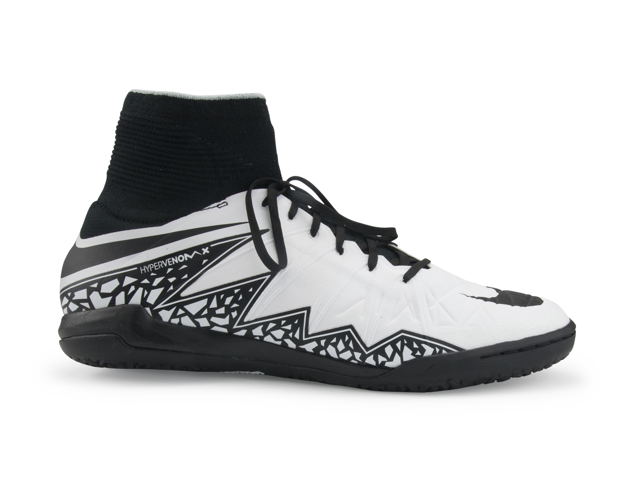 Nike Men's HypervenomX Proximo Indoor Soccer Shoes White/Black/Blanc/Noir