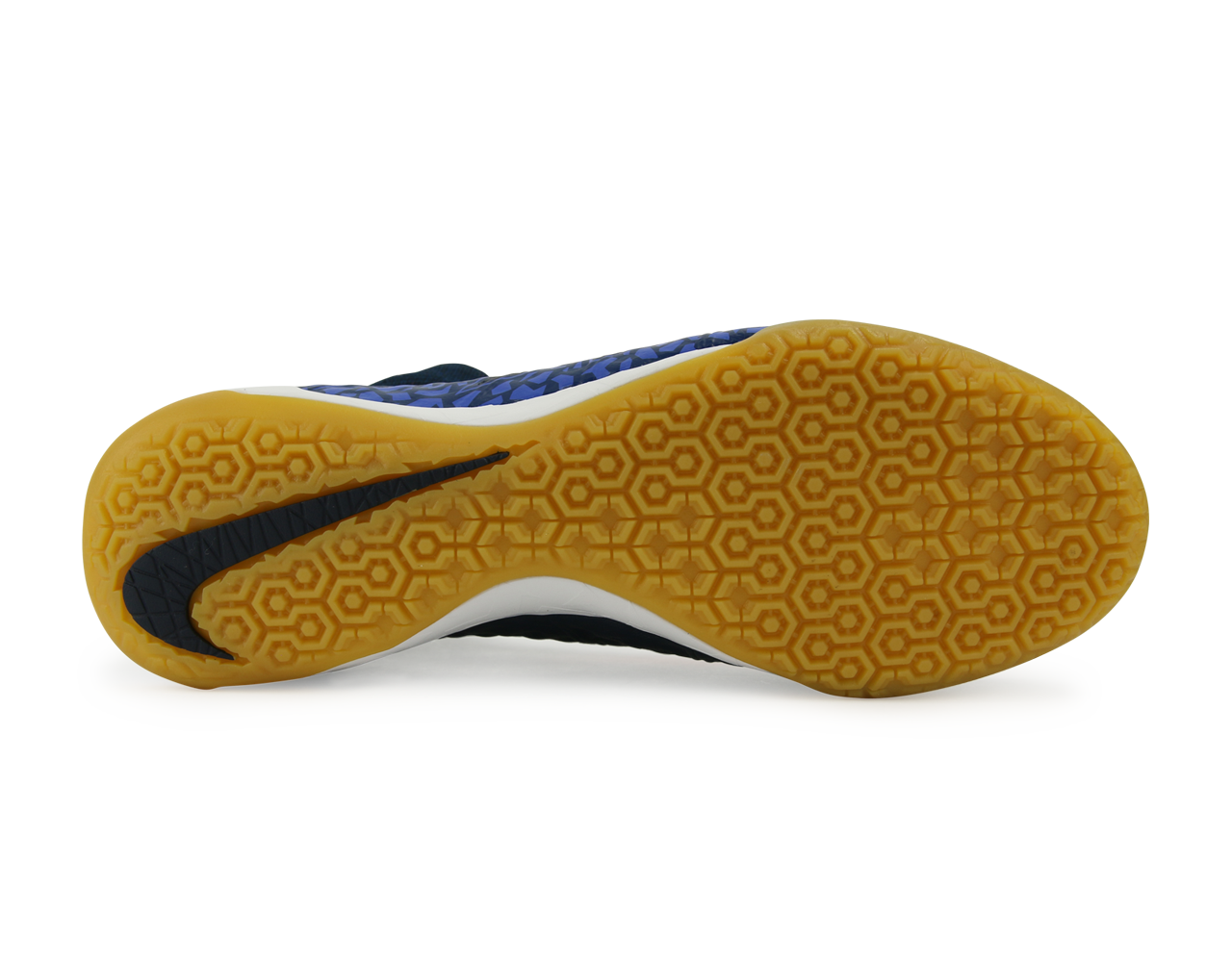 Nike Men's HypervenomX Proximo Indoor Soccer Shoes Obsidian/Total Crimson/Coastal Blue