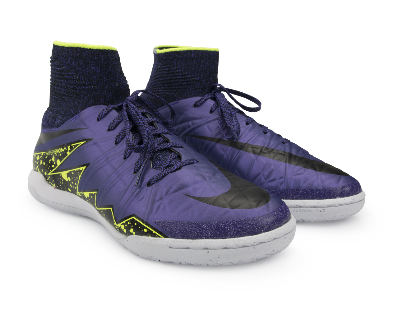 Nike Kids HypervenomX Proximo Street Indoor Soccer Shoes Hyper Grape/Black/Volt
