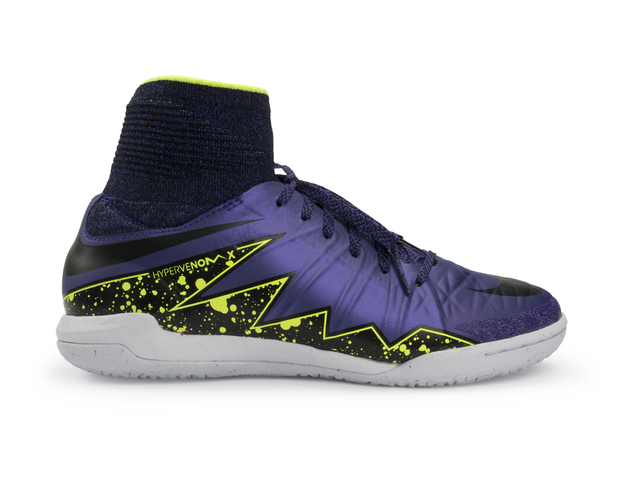 Nike Kids HypervenomX Proximo Street Indoor Soccer Shoes Hyper Grape/Black/Volt