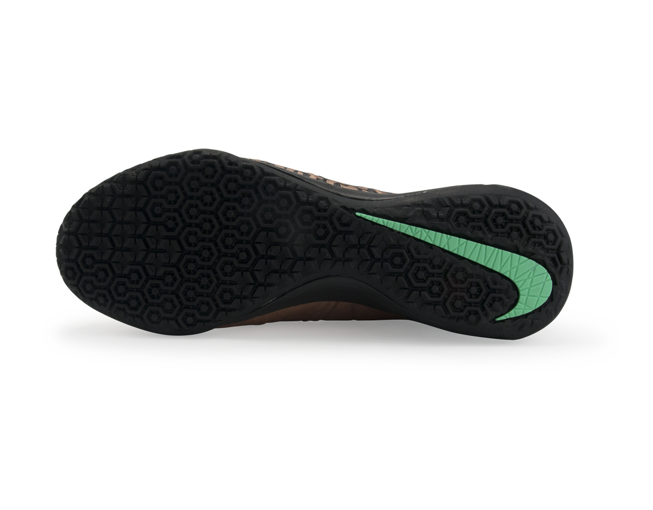 Nike Kids HypervenomX Proximo Indoor Soccer Shoes Metallic Red Bronze/Green Glow/Black