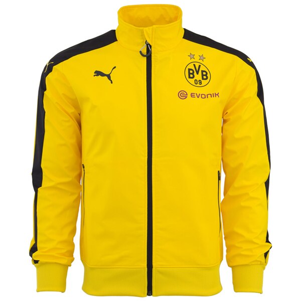 PUMA Men's Borussia Dortmund Stadium Jacket Yellow