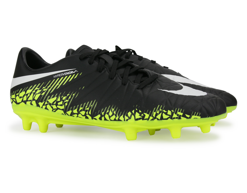 Nike Men's Hypervenom Phelon FG Black/Metallic Hema