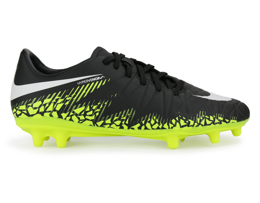 Nike Men's Hypervenom Phelon FG Black/Metallic Hema