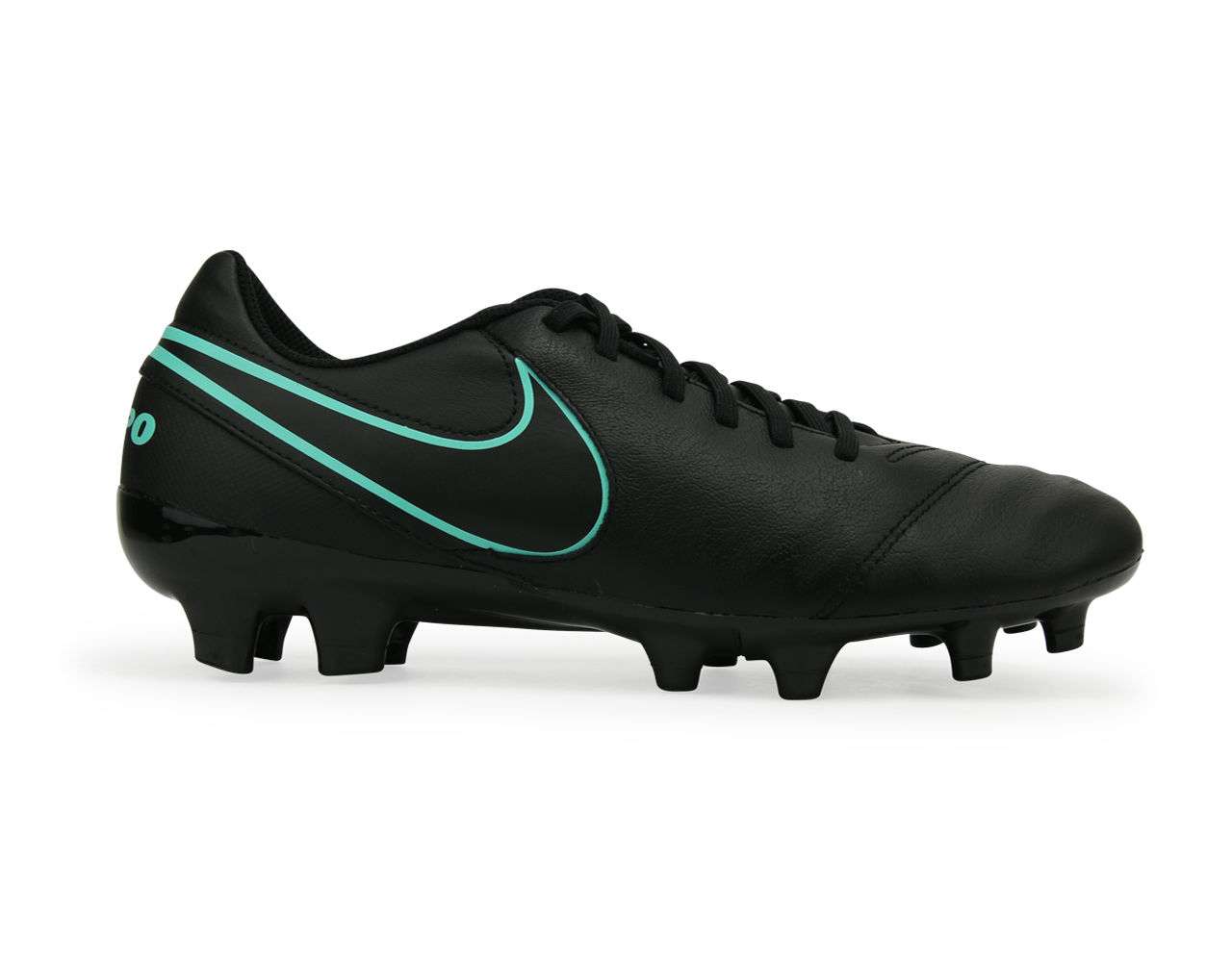 Nike Men's Tiempo Genio II FG Black/Hyper Turqouise