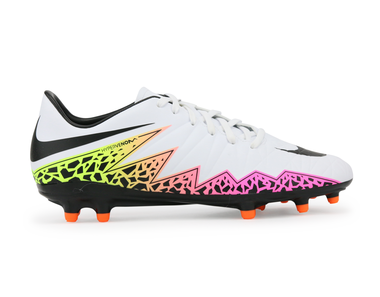 Nike Men's Hypervenom Phelon FG White/Black/Orange Total
