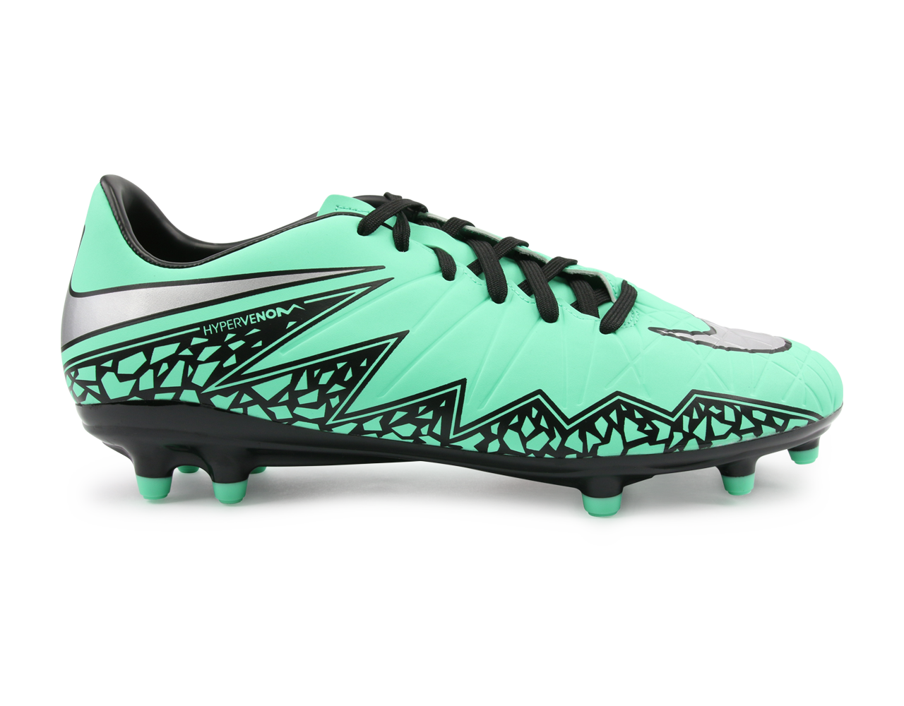 Nike Men's Hypervenom Phelon FG Shoes Green Glow/Metallic Silver/Hyper Orange