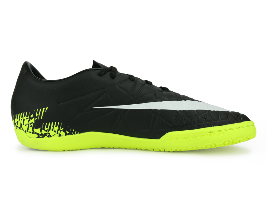 Nike Men's Hypervenom Phelon Indoor Soccer Shoes Black/White/Volt