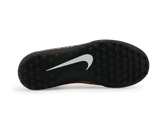 Nike Men's Hypervenom Phelon II Turf Soccer Shoes Metalic Red Bronz/Black Green/Glow White