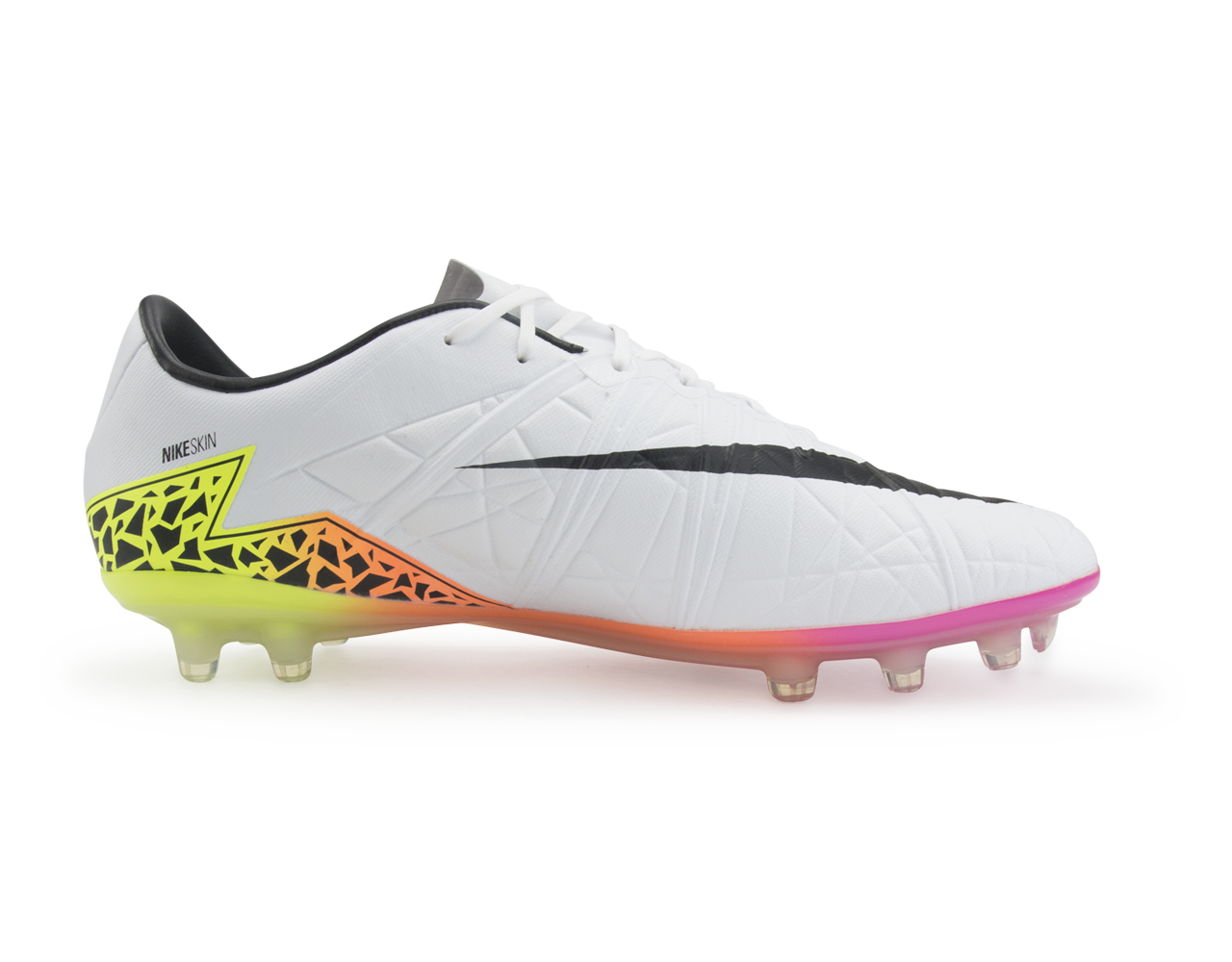 Nike Men's Hypervenom Phinish FG White/Black/Total Orange/Volt