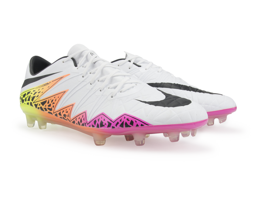 Nike Men's Hypervenom Phinish FG White/Black/Total Orange/Volt