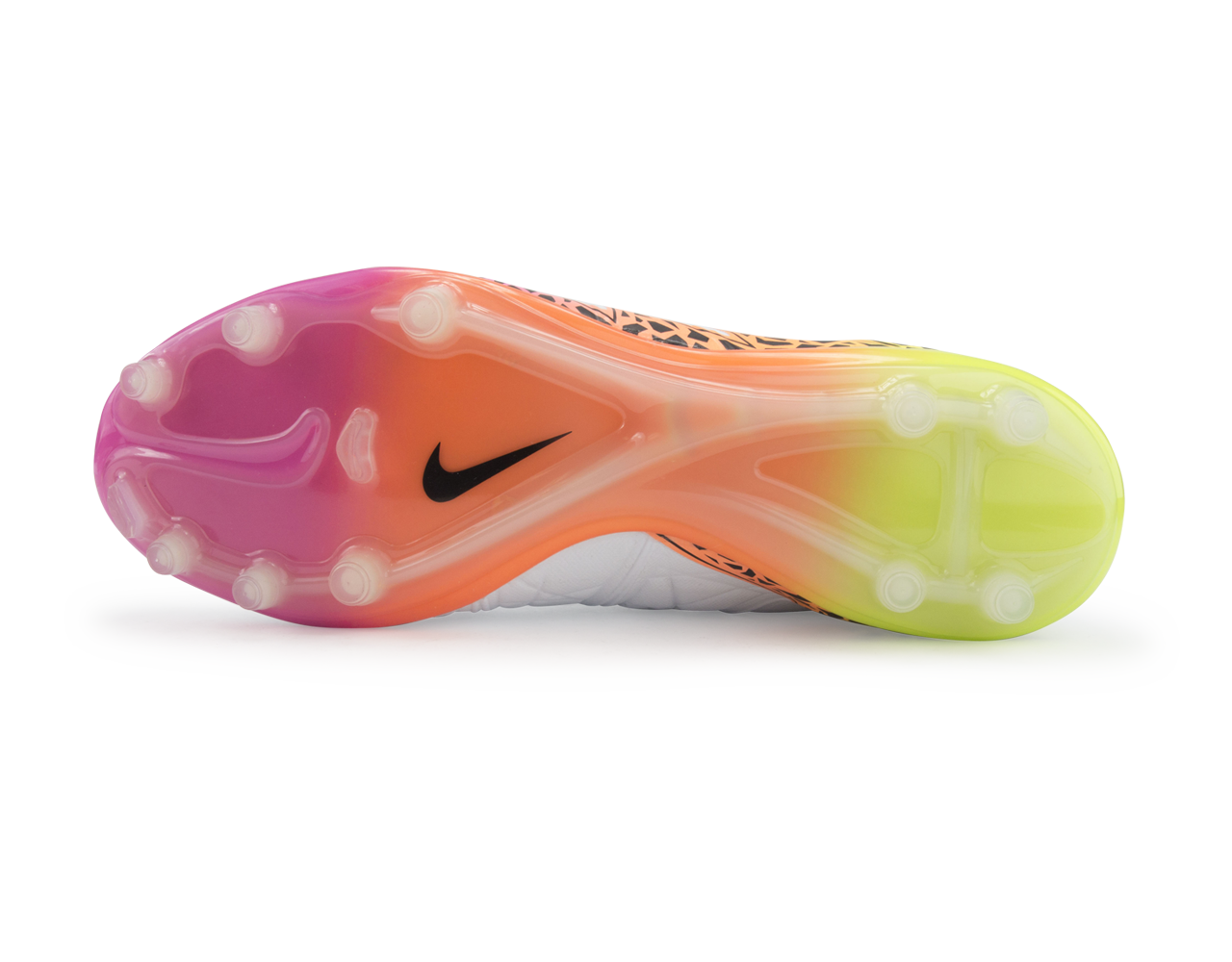 Nike Men's Hypervenom Phinish FG White/Black/Total Orange/Volt