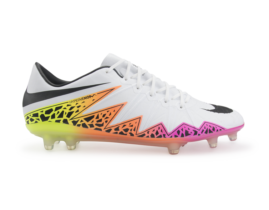 Nike Men's Hypervenom Phinish FG White/Black/Total Orange/Volt