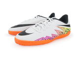 Nike Kids Hypervenom Phelon Indoor Soccer Shoes White/Black-Total Orange/Volt