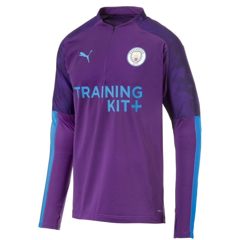 PUMA Men's Manchester City 19/20 1/4 Zip Purple