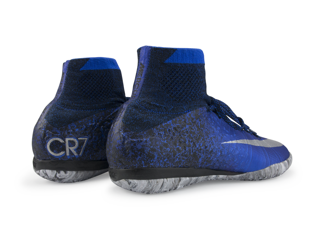 Nike Men's MercurialX Proximo CR Indoor Soccer Shoes Deep Royal Blue/Metallic Silver