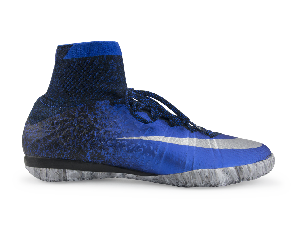 Nike Men's MercurialX Proximo CR Indoor Soccer Shoes Deep Royal Blue/Metallic Silver