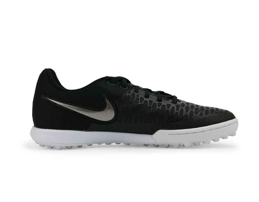 Nike Men's MagistaX Pro Turf Soccer Shoes Black/Metallic Pewter/White/Green Glow