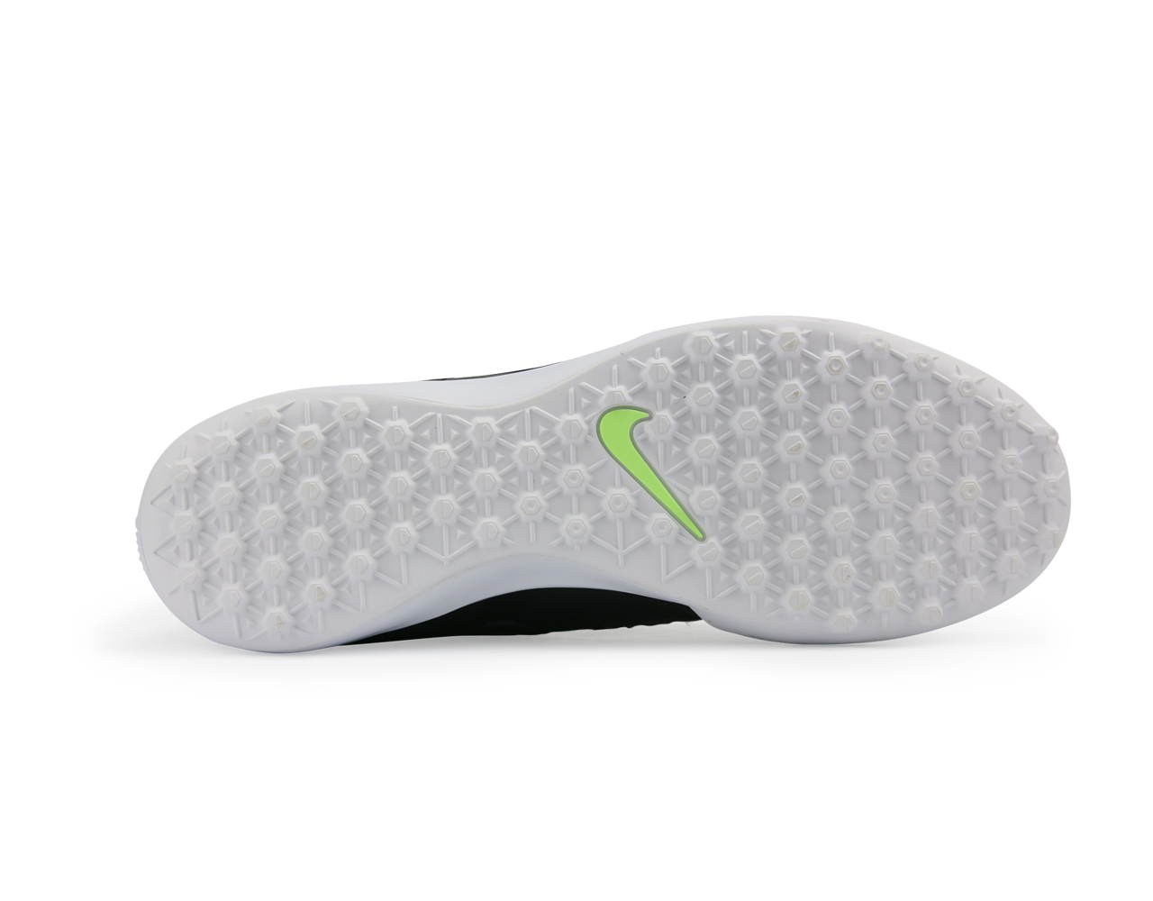 Nike Men's MagistaX Pro Turf Soccer Shoes Black/Metallic Pewter/White/Green Glow