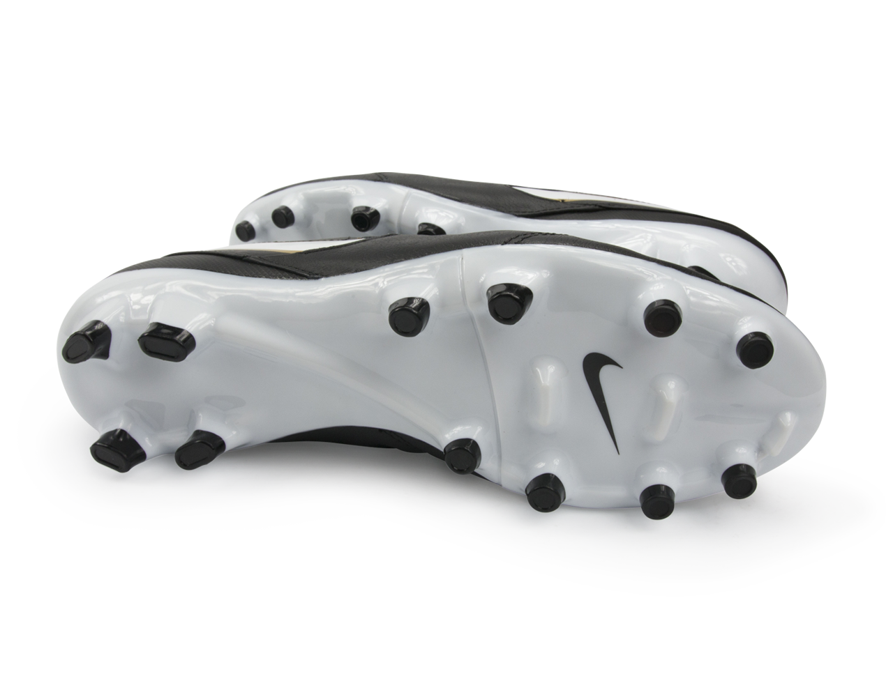 Nike Men's Tiempo Genio II Leather FG Black/White/Metallic Gold