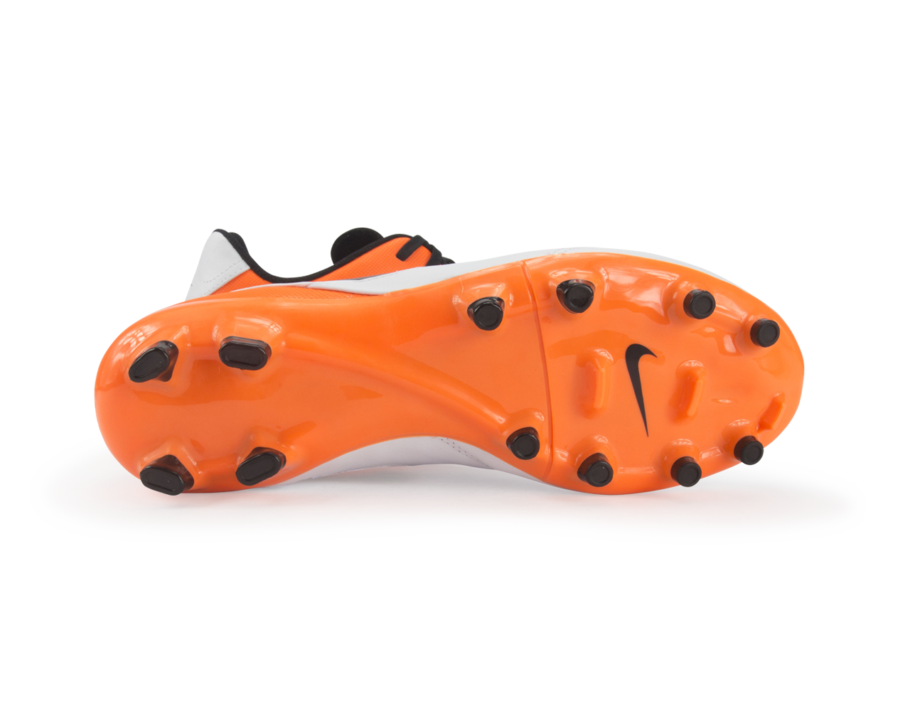 Nike Men's Tiempo Genio Leather FG White/Black/Total Orange