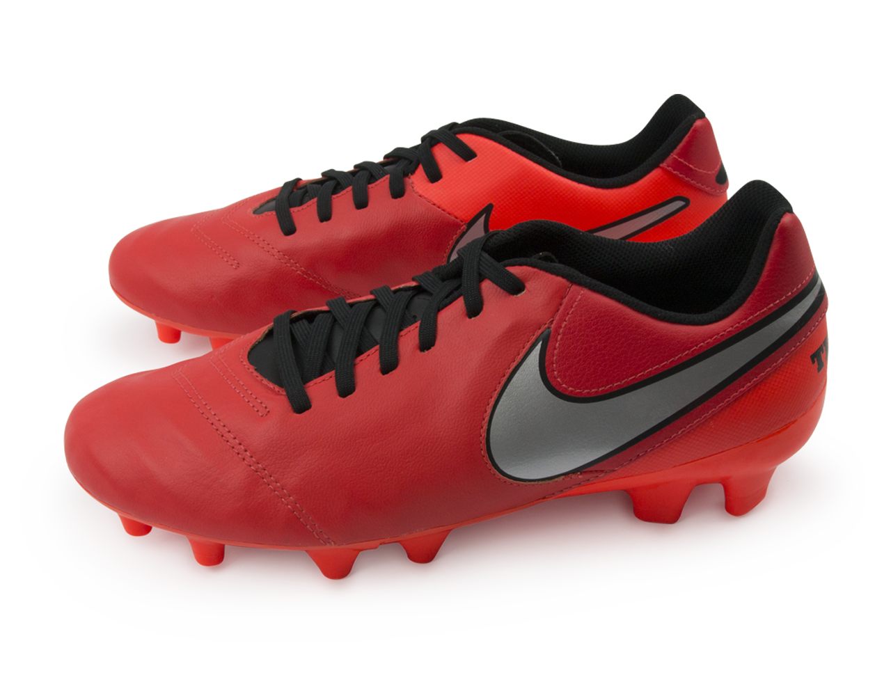 Nike Men's Tiempo Genio Leather FG Light Crimson/Metallic Silver/Total Crimson