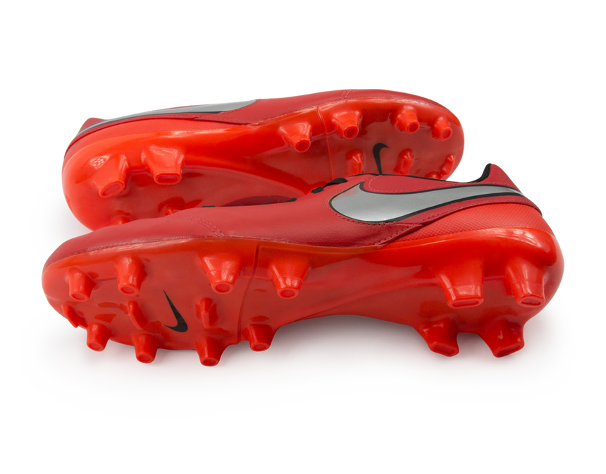 Nike Men's Tiempo Genio Leather FG Light Crimson/Metallic Silver/Total Crimson