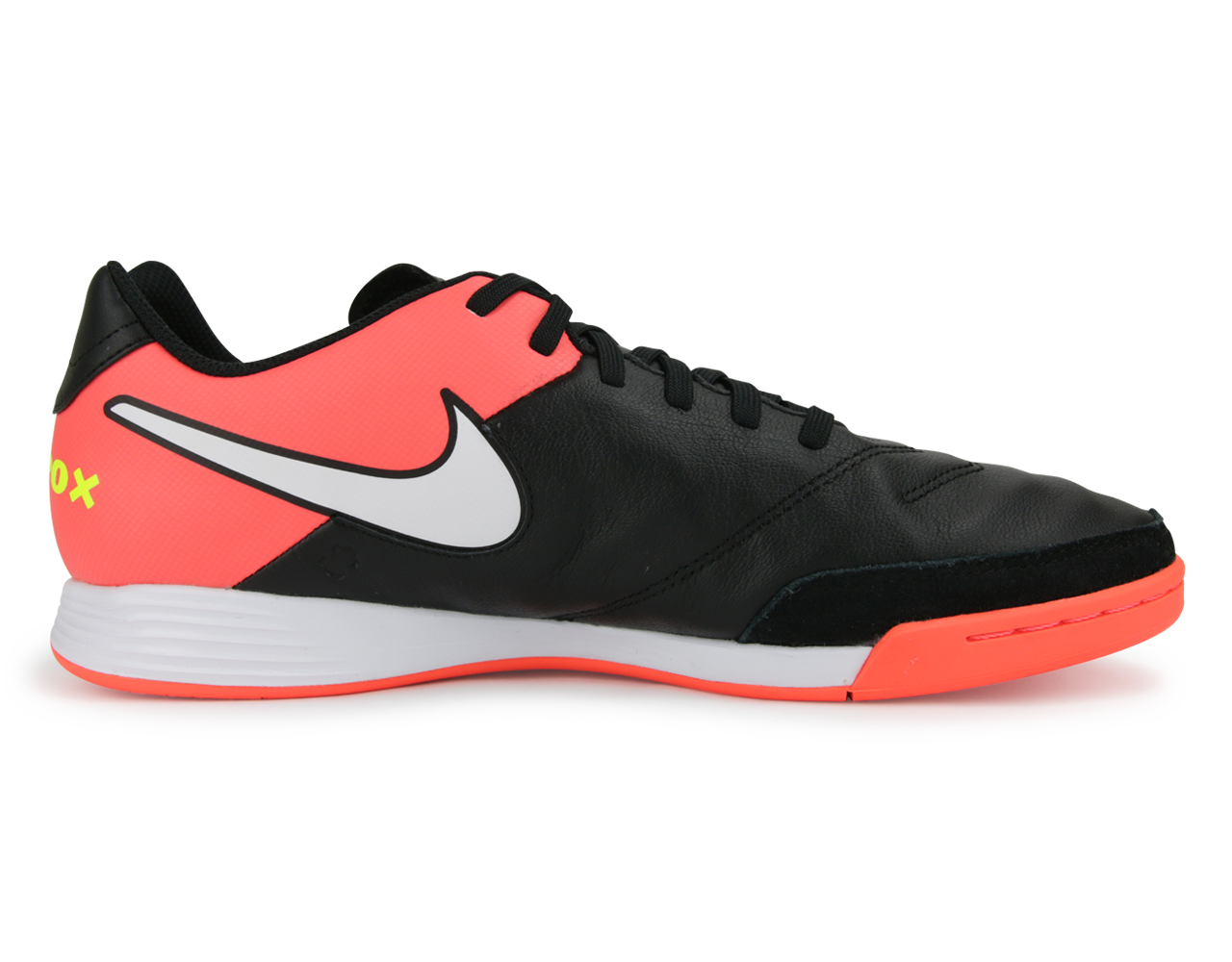 Nike Men's TiempoX Genio II Indoor Shoes Black/White/Hyper Orange/Volt