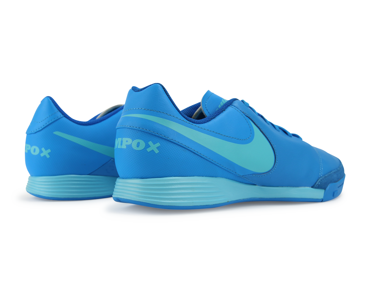 Nike Men's Tiempo Genio II Indoor Soccer Shoes Blue Glow/Polarized Blue/Soar