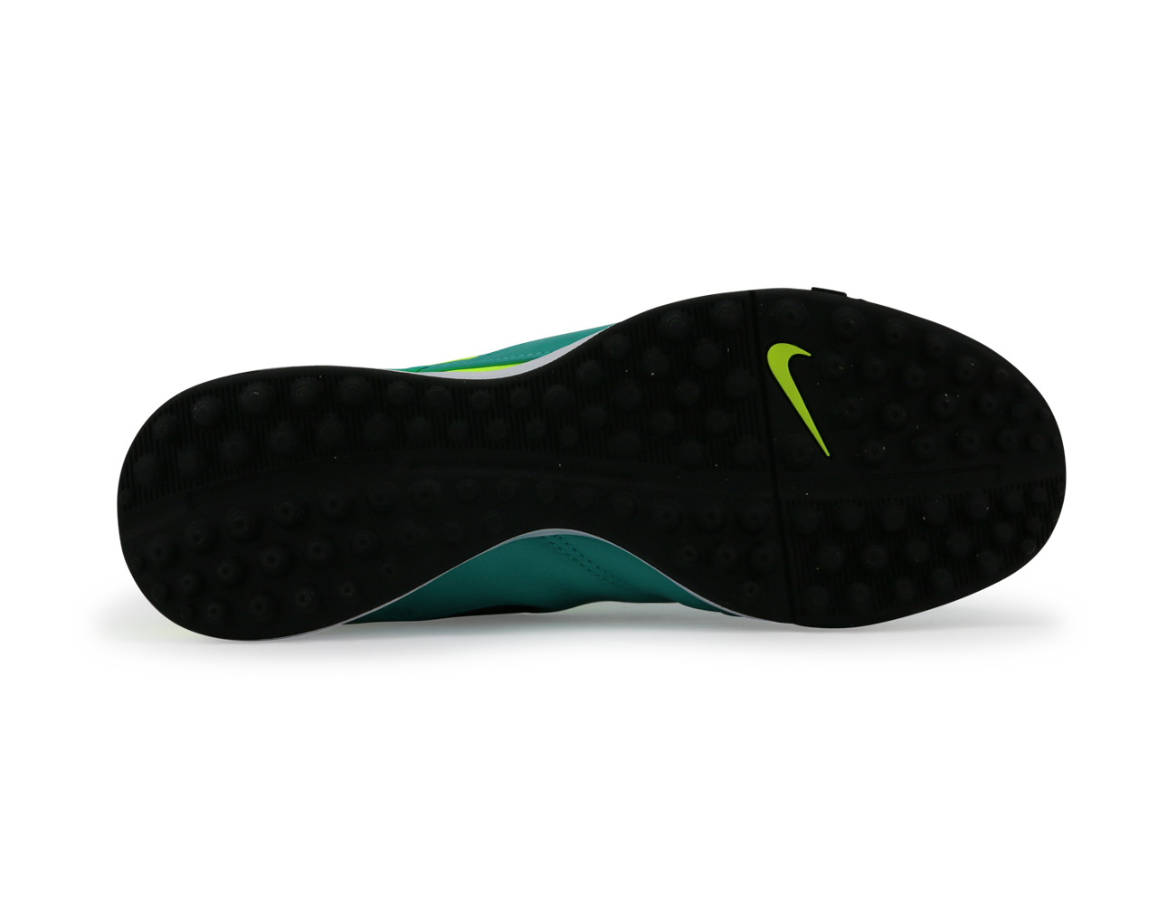 Nike Men's Tiempo Genio Leather Turf Soccer Shoes Clear Jade/Black/Volt