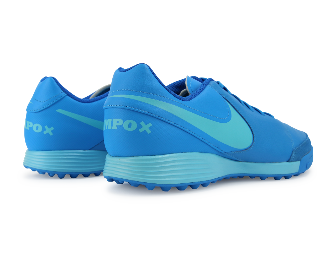 Nike Men's Tiempo Genio II Turf Soccer Shoes Blue Glow/Polarized Blue/Soar