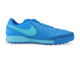 Nike Men's Tiempo Genio II Turf Soccer Shoes Blue Glow/Polarized Blue/Soar