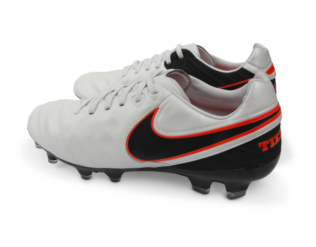 Nike Men's Tiempo Legacy II FG Pure Platinum/Black/Hyper Orange