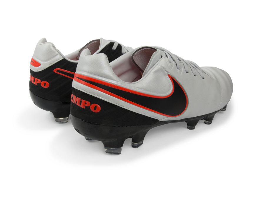 Nike Men's Tiempo Legacy II FG Pure Platinum/Black/Hyper Orange