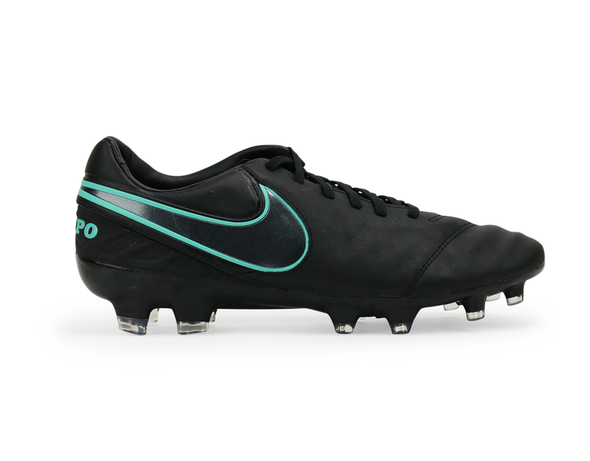 Nike Men's Tiempo Legacy II FG Black/Hyper Turqouise