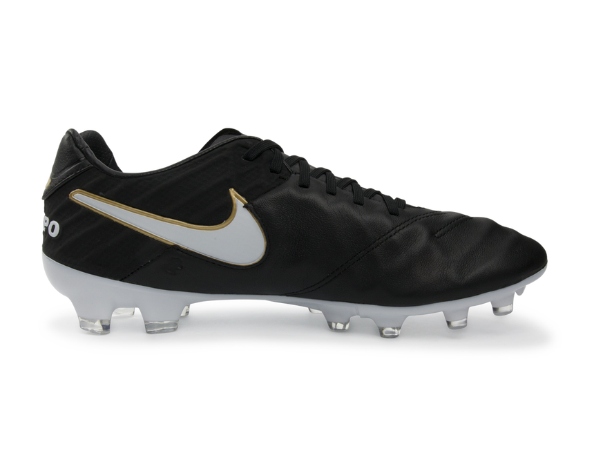 Nike Men's Tiempo Legacy II FG Black/White/Mettallic Gold