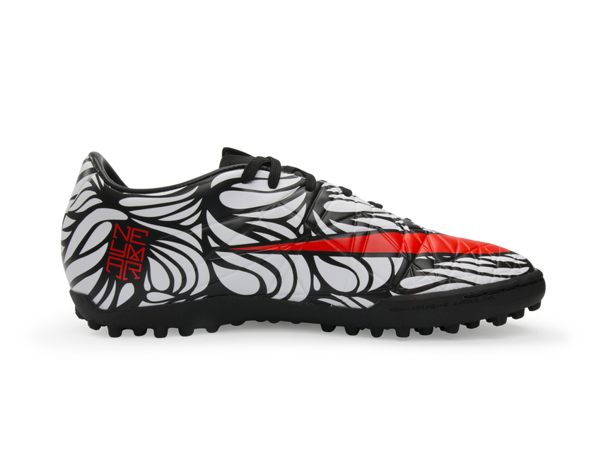 Nike Men's Hypervenom Phelon II NJR Turf Soccer Shoes Black/Bright Crimson/White