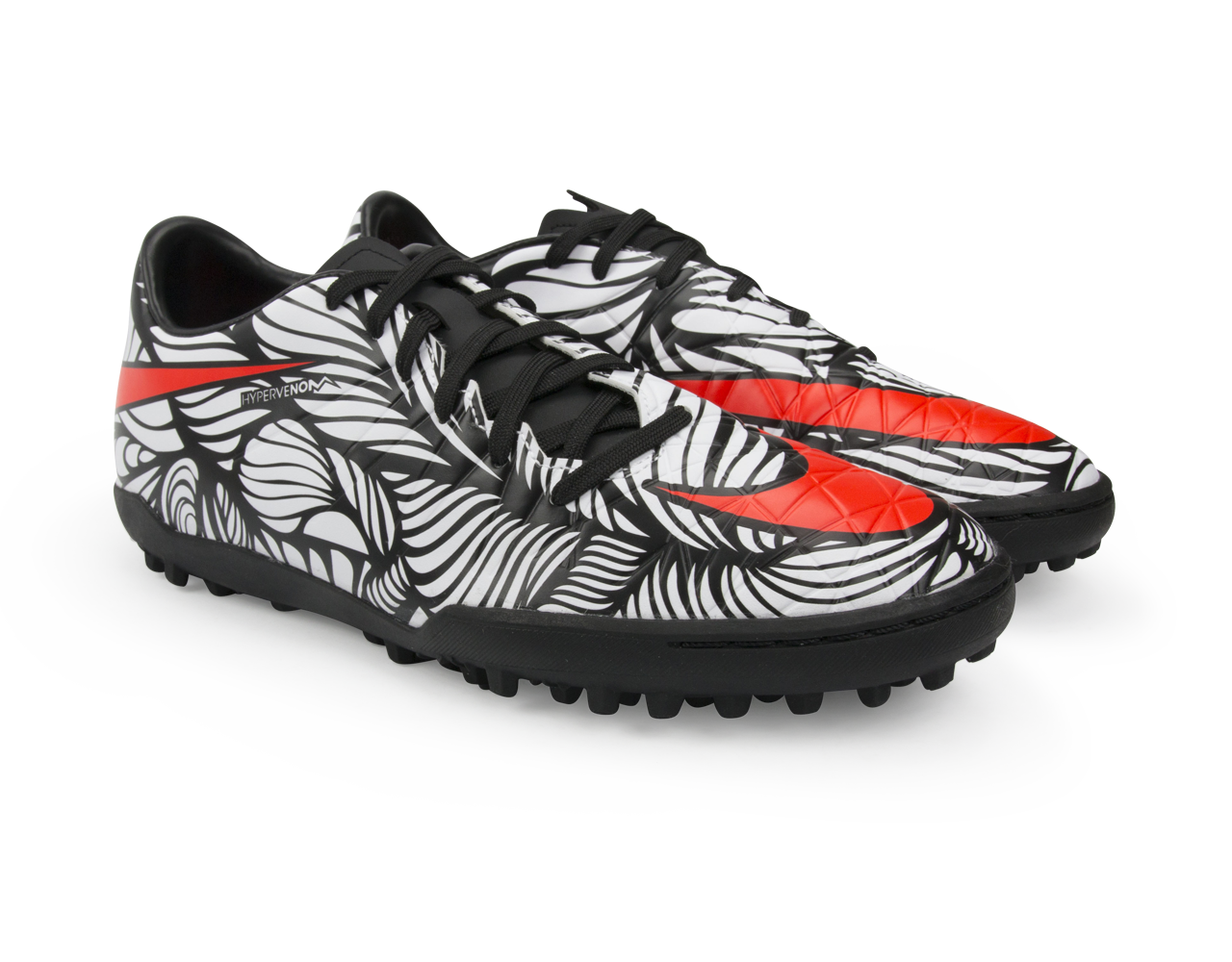 Nike Men's Hypervenom Phelon II NJR Turf Soccer Shoes Black/Bright Crimson/White