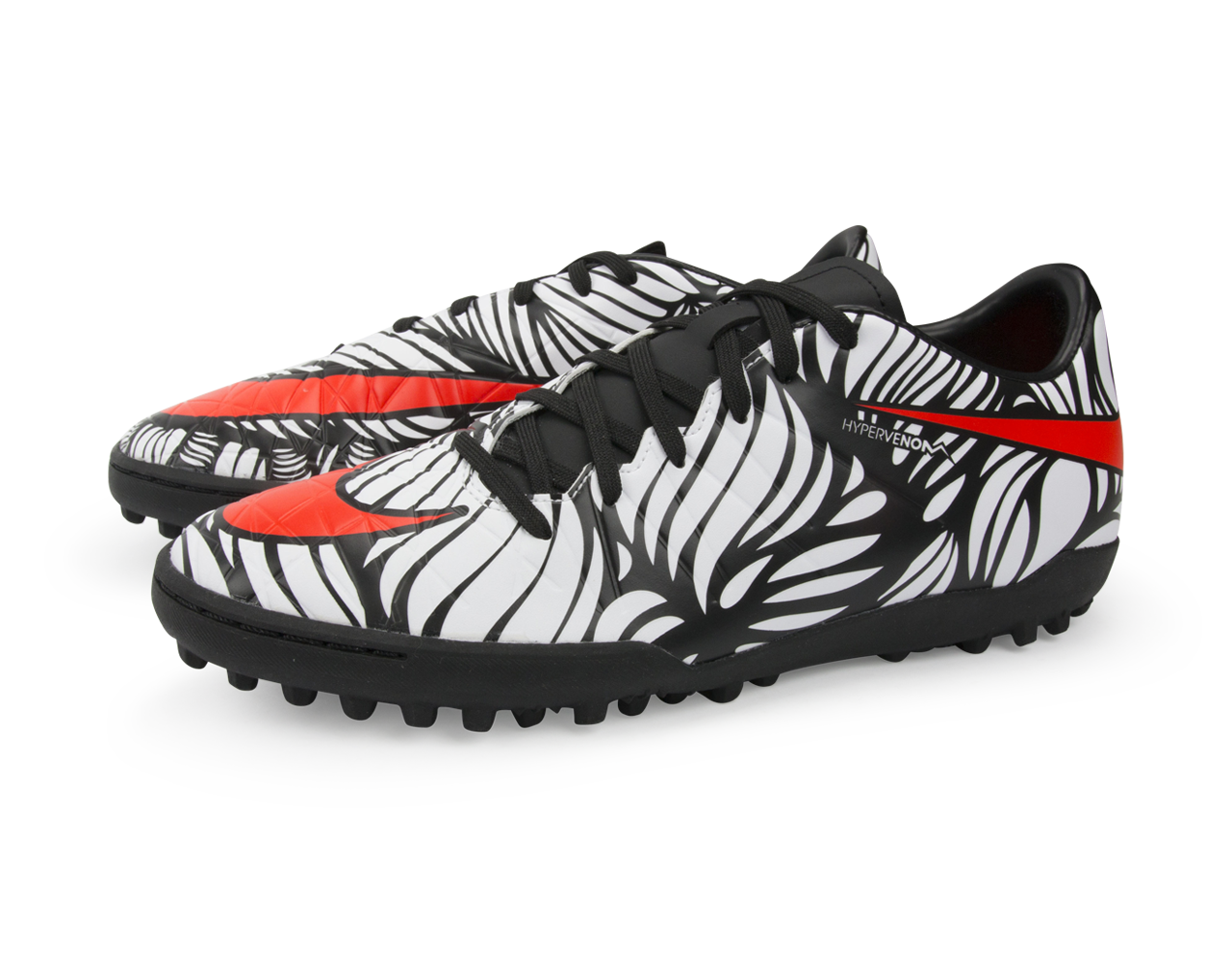 Nike Men's Hypervenom Phelon II NJR Turf Soccer Shoes Black/Bright Crimson/White