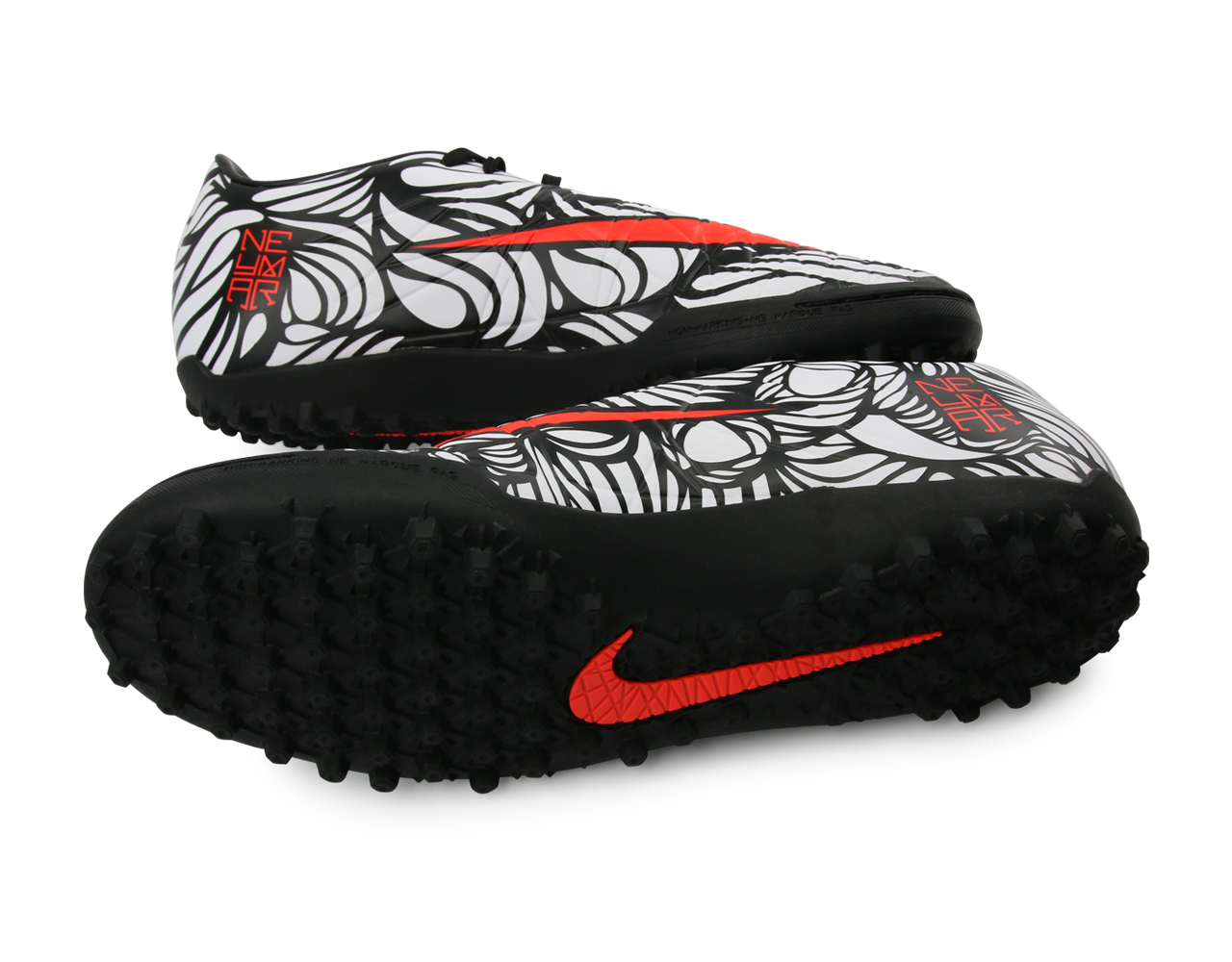 Nike Kids Hypervenom Phelon NJR Turf Soccer Shoes Black/Bright Crimson/White