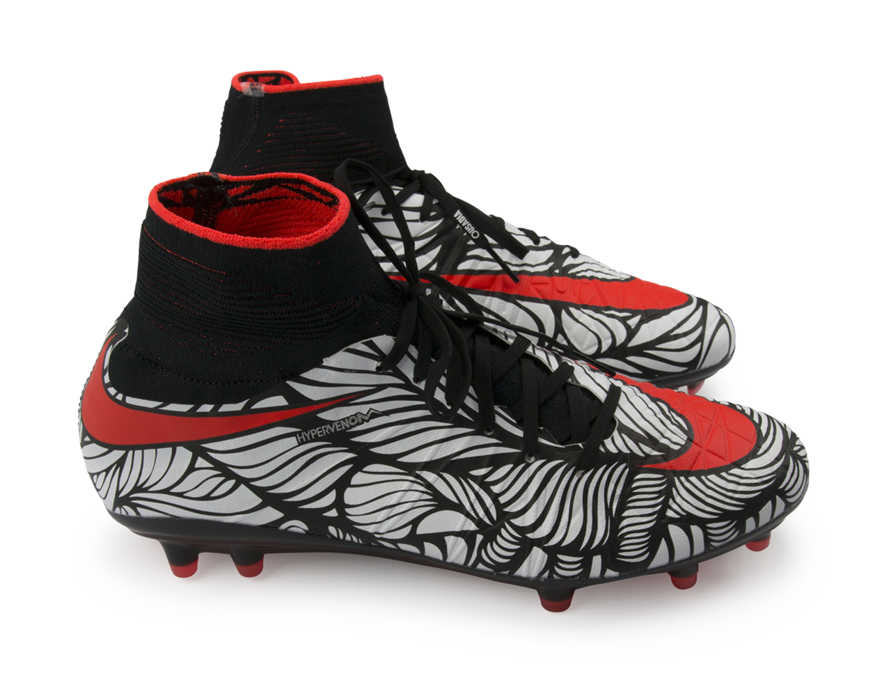 Nike Men's Hypervenom Phantom II NJR FG Black/Bright Crimson/White