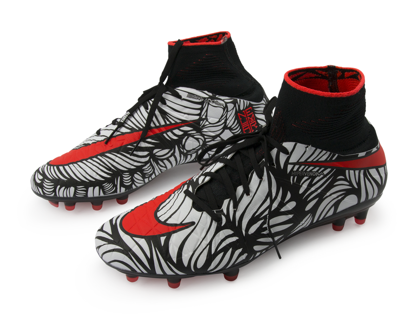 Nike Men's Hypervenom Phantom II NJR FG Black/Bright Crimson/White