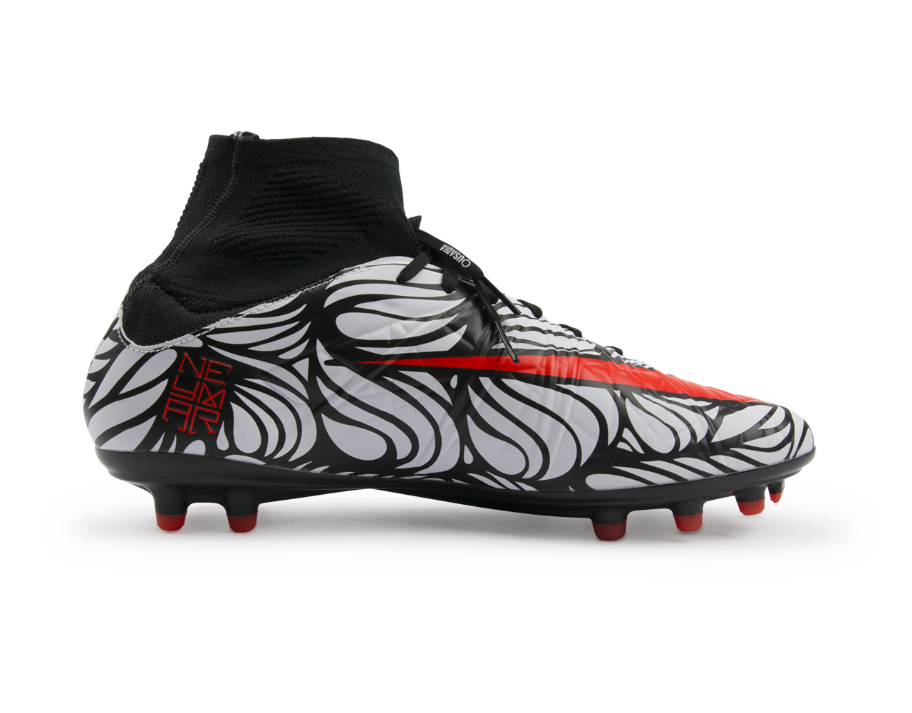 Nike Men's Hypervenom Phatal II DF NJR FG Black/Bright Crimson/White