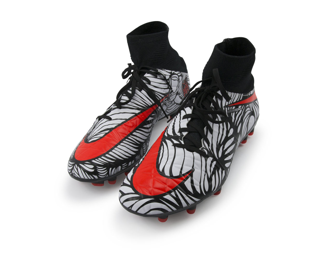 Nike Men's Hypervenom Phatal II DF NJR FG Black/Bright Crimson/White