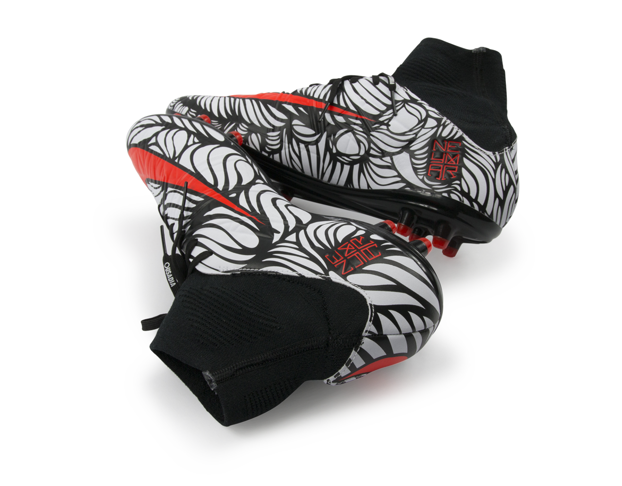 Nike Men's Hypervenom Phatal II DF NJR FG Black/Bright Crimson/White