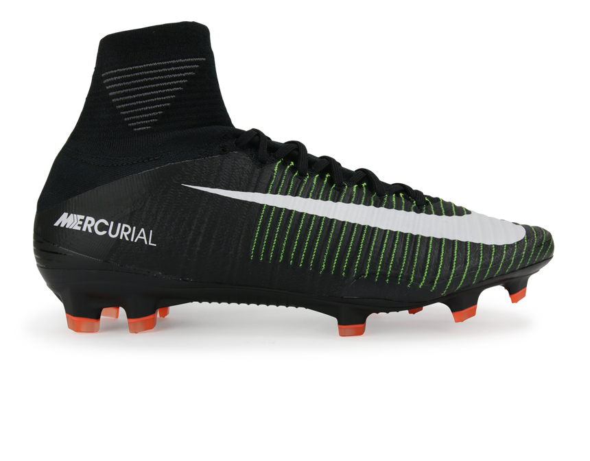 Nike Men's Mercurial Superfly V FG Black/White/Electric Green